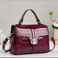 The Croc Luxe Satchel JEROLA BAGS & ACCESSORIES
